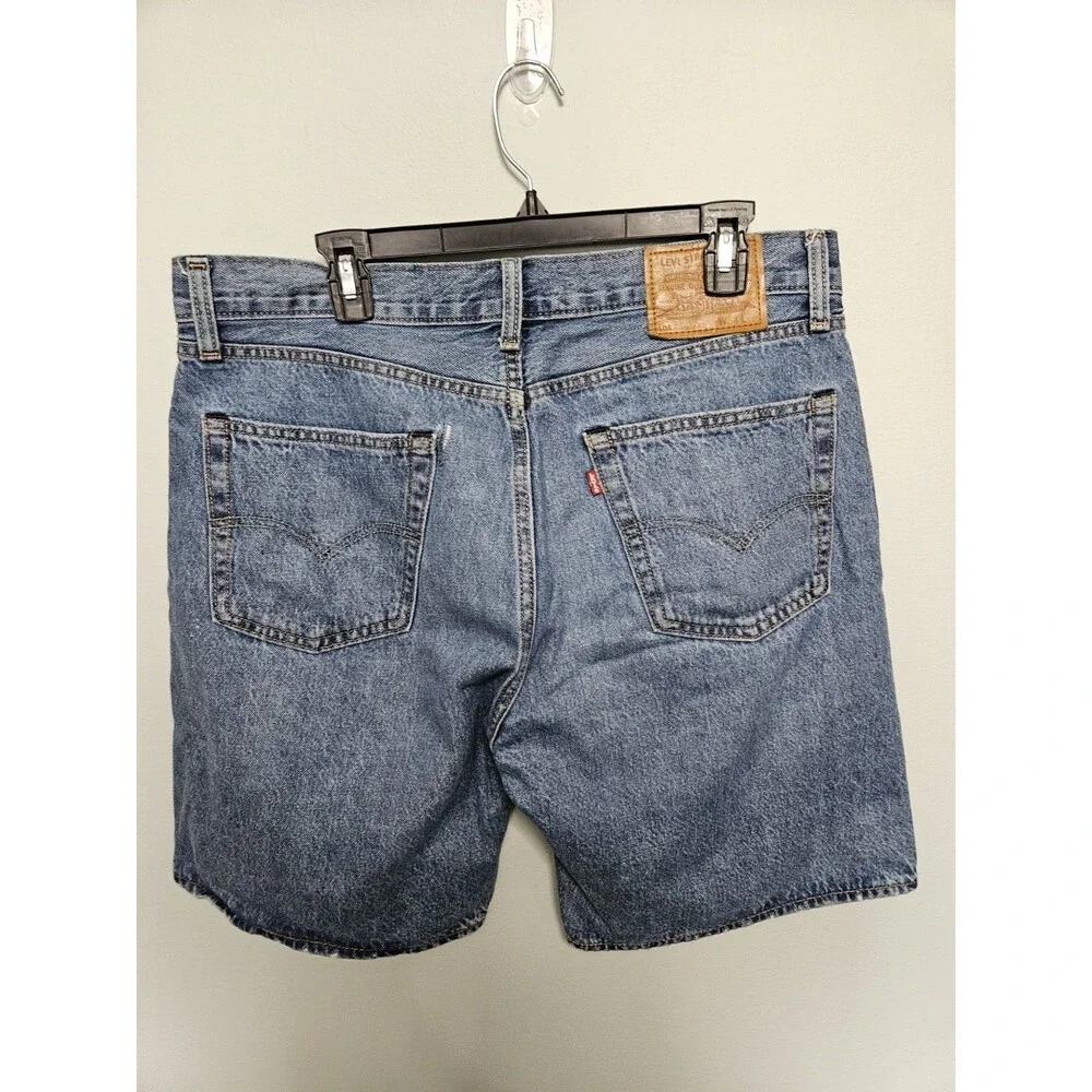 34W - Vintage Levi Strauss & Co. Mens Blue Medium Wash Denim Shorts Regular Fit
